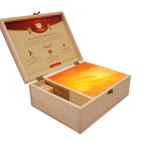 Hộp Đá Muối Massage Chân Love Stone Phiên Bản Standard (Mặt Đá Phẳng)